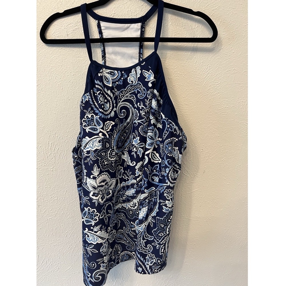South Point Plus Size‎ Swimwear  2 Piece Tankini Womens size 24 Blue Bikini